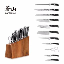 Cangshan S Series 12-Piece German Steel Forged Knife Block Set with Walnut Block thumbnail 7