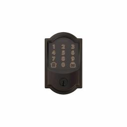 Schlage Encode Smart WiFi Door Lock with Alarm and Accent Lever Handleset, Aged Bronze thumbnail 2