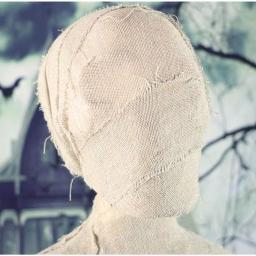 Haunted Hill Farm 5 ft. Standing Wrapped Mummy Halloween Prop thumbnail 4
