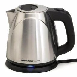 Chef'sChoice 4-Cup Cordless Stainless Steel Electric Kettle, 1500W, Automatic Shut-Off thumbnail 1