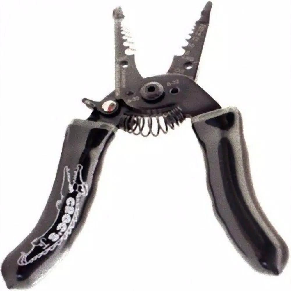 Rack-A-Tiers Croc's Needle Nose Wire Stripper and Cutter with Glow-in-the-Dark Ergonomic Handles
