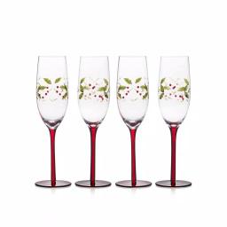 Pfaltzgraff Winterberry Champagne Flute Glasses, Set of 4 thumbnail 1