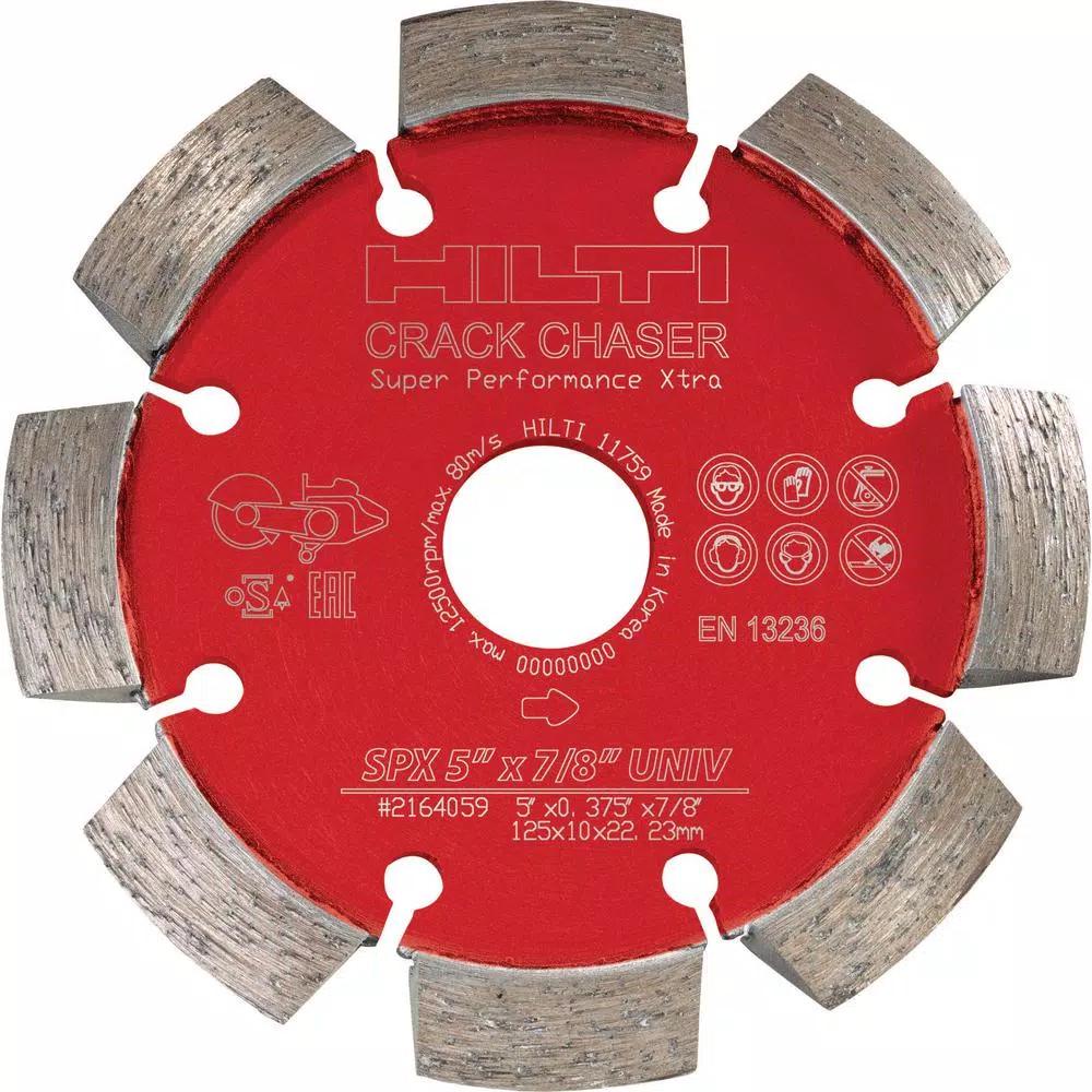 Hilti 5 in. SPX Diamond Crack Chaser Blade for Concrete Repair