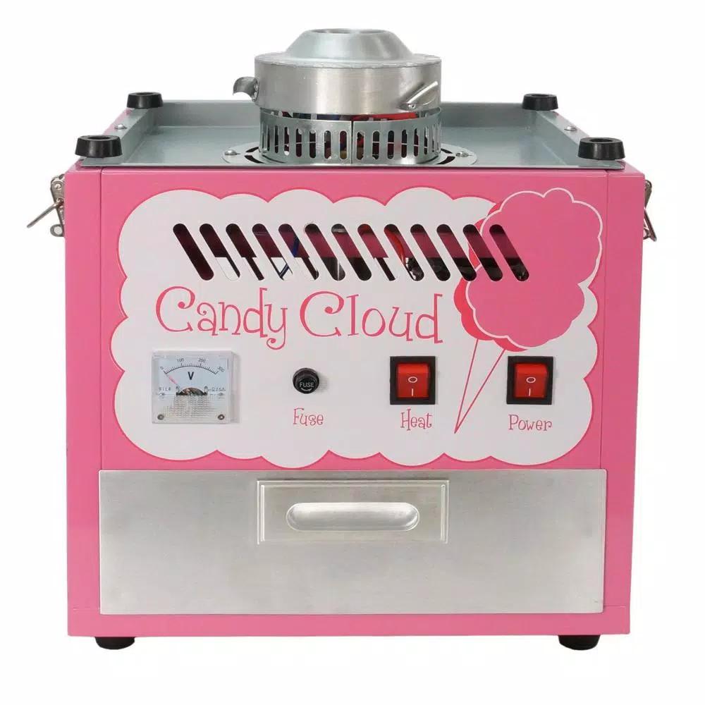 Funtime Popcorn Candy Cloud Cotton Candy Machine, Pink Countertop Floss Maker