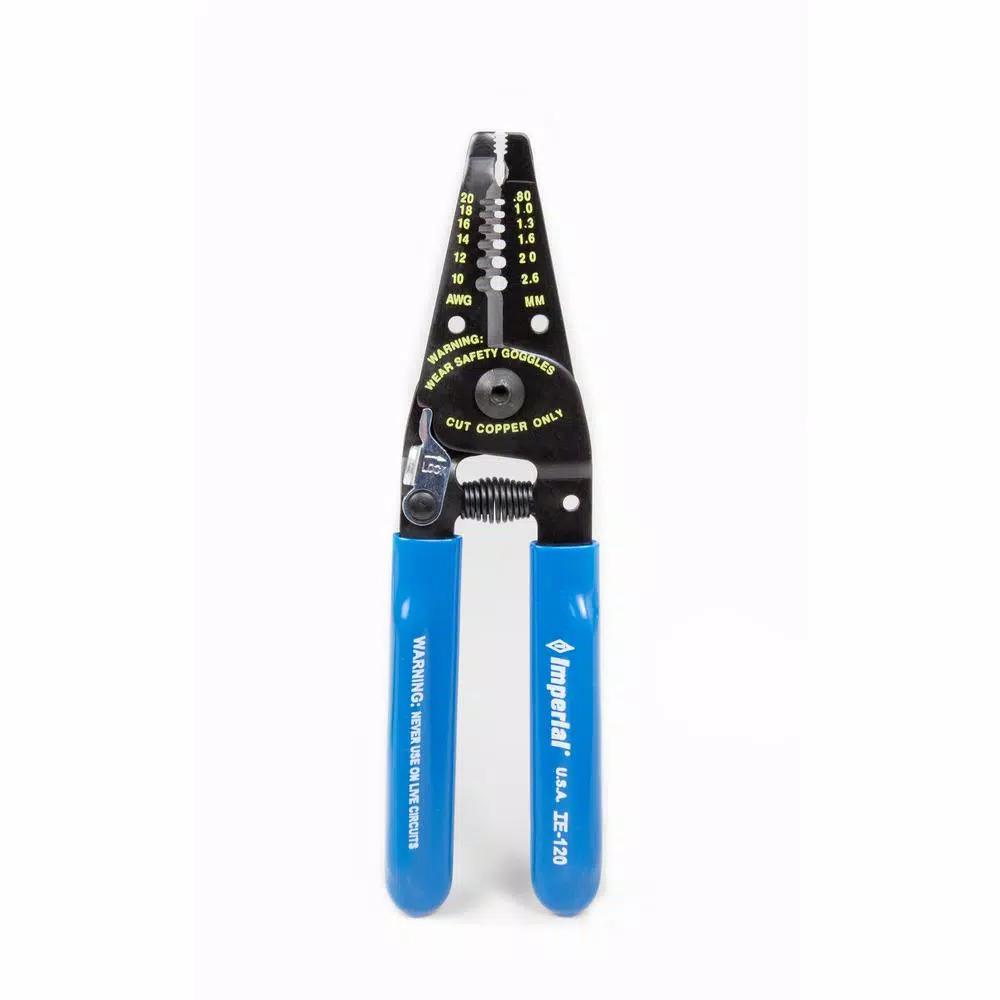 Imperial 10 in. Heavy-Duty 5-in-1 Wire Stripper, Cutter and Crimper