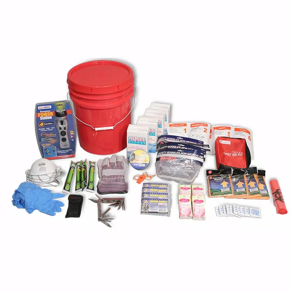 Ready America 4-Person 3-Day Deluxe Emergency Kit in Waterproof 5-Gallon Bucket