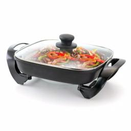 Better Chef 11.5 in. Black Non-Stick Electric Skillet Grill, 1500W thumbnail 1