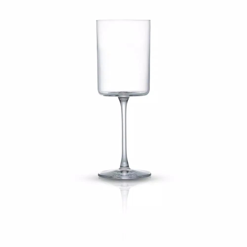 JoyJolt Claire 11 oz. White Wine Glasses, Set of 4 - Lead-Free Crystal