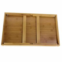 Urban Market Life On The Farm Bamboo Bed Tray with Foldable Legs and Floral Pig Design thumbnail 5
