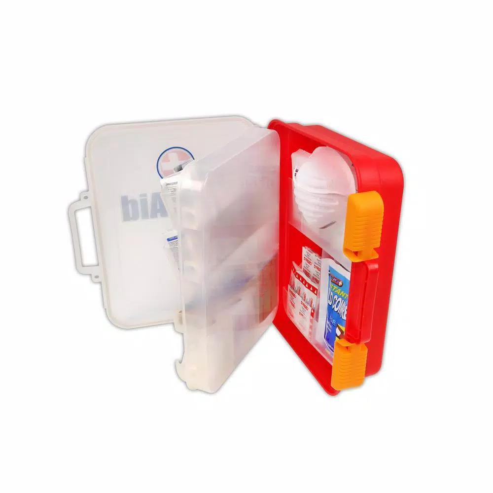 Rapid Care 354-Piece OSHA Compliant Industrial First Aid Kit with Wall Mountable Poly Cabinet