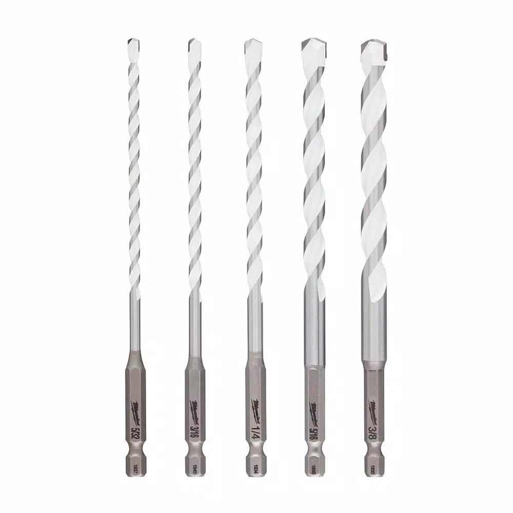 Milwaukee SHOCKWAVE Carbide Multi-Material Drill Bits Set, 5-Piece