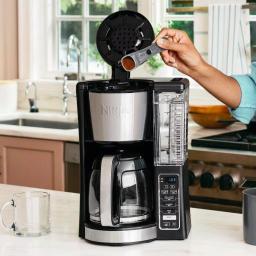 Ninja 12-Cup Programmable Drip Coffee Maker with Custom Brew Technology, Black Stainless Steel thumbnail 6
