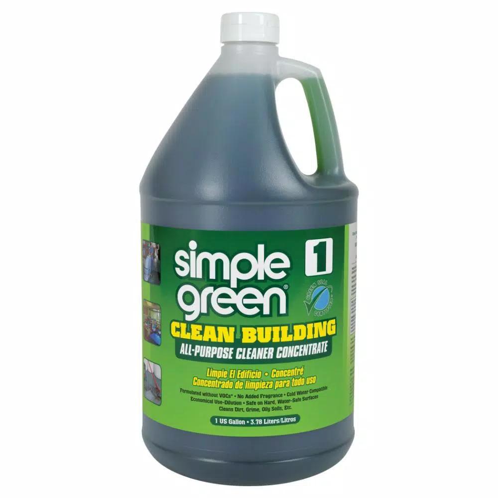 Simple Green Clean Building All-Purpose Cleaner Concentrate, 1 Gallon, Biodegradable & Green Seal GS-37 Certified