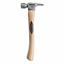 Stiletto FH10C 10 oz. Titanium Smooth Face Hammer with 14.5 in. Curved Hickory Handle thumbnail 1