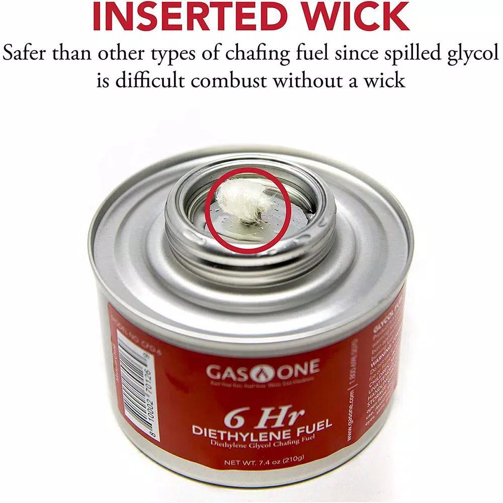 Unbranded Gas One CFD-6 Diethylene Chafing Fuel - 6 Hour Burn Time for Catering and Buffets