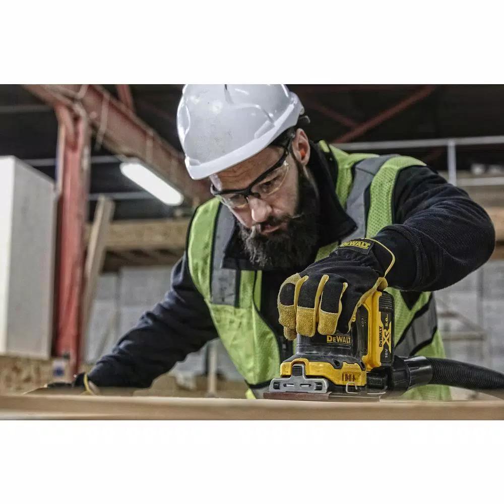 DEWALT 20V MAX XR Brushless 1/4 Sheet Variable Speed Cordless Sander Kit with 3.0Ah Battery and Charger