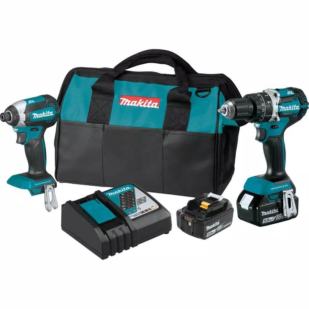 Makita 18V LXT Brushless 1 in. SDS-Plus Rotary Hammer Kit with HEPA Dust Extraction & 2-Pc. Combo Kit Bonus