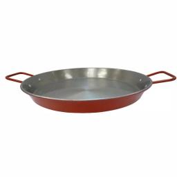 IMUSA 15 in. Aluminized Carbon Steel Paella Pan, Silver thumbnail 1