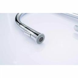 Vanity Art Chrome Single-Handle Pull-Down Kitchen Faucet with 360 Degree Swivel Spout thumbnail 5