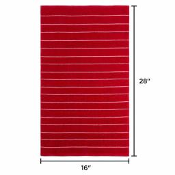 Unbranded 100% Cotton Striped Chevron Weave Kitchen Towels, Set of 8 thumbnail 2