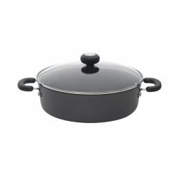 Circulon Classic 4-Quart Hard-Anodized Nonstick Casserole Dish with Glass Lid, Black thumbnail 1