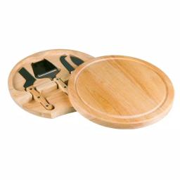 Legacy Circo by Picnic Time Rubberwood Cheese Board and 4-Piece Stainless Steel Tool Set thumbnail 5