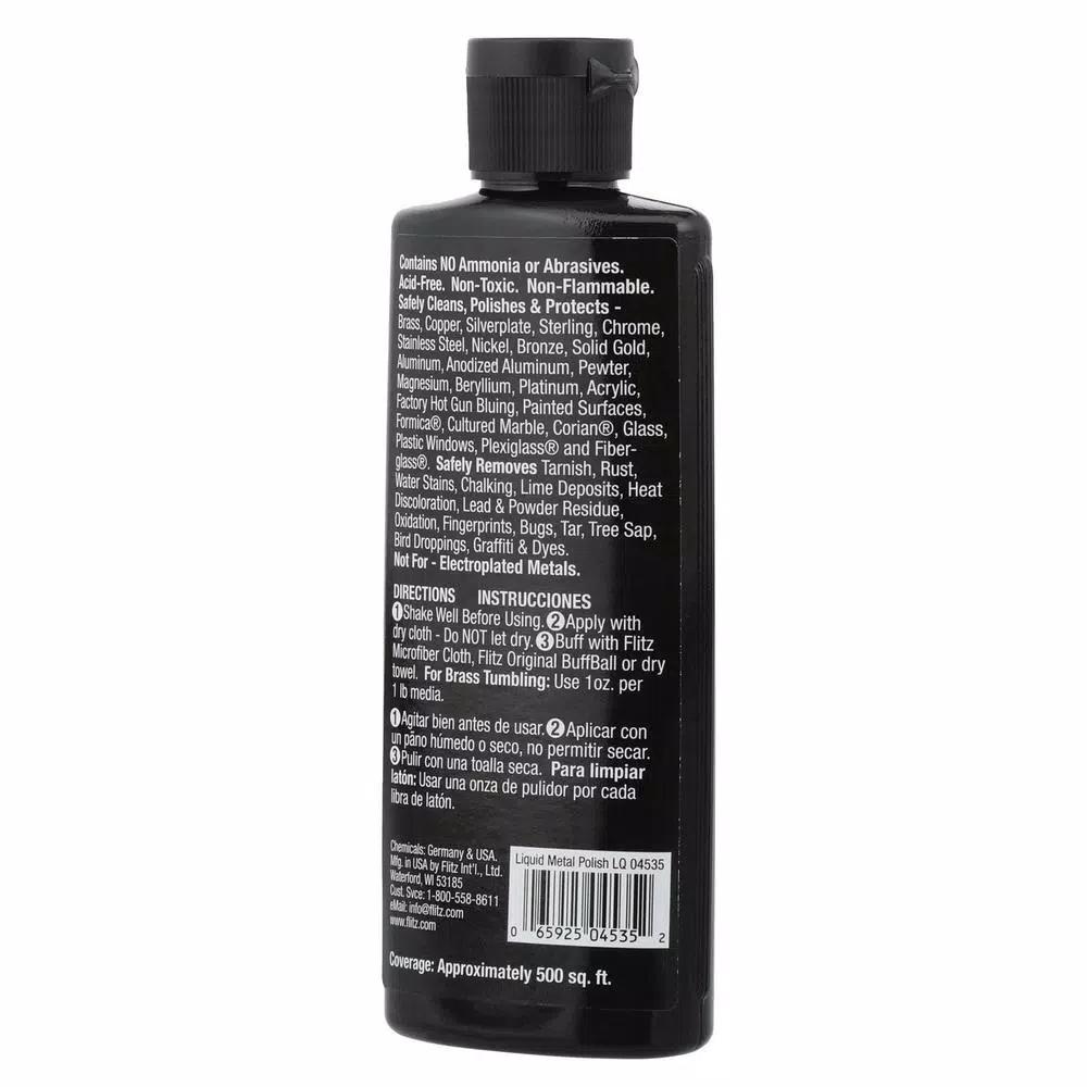 Flitz All-Purpose Metal Liquid Cleaner and Polish, 3.4 oz.