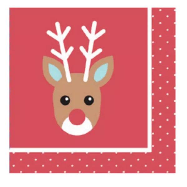 Sugar Plum Party SugarPlum Holly Jolly Paper Lunch Napkins, 32-Piece Set