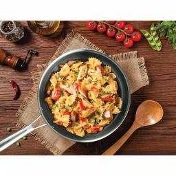 MasterPan Chefs Series 11 in. Stainless Steel Nonstick Frying Pan, Tri-Ply Induction Compatible thumbnail 5
