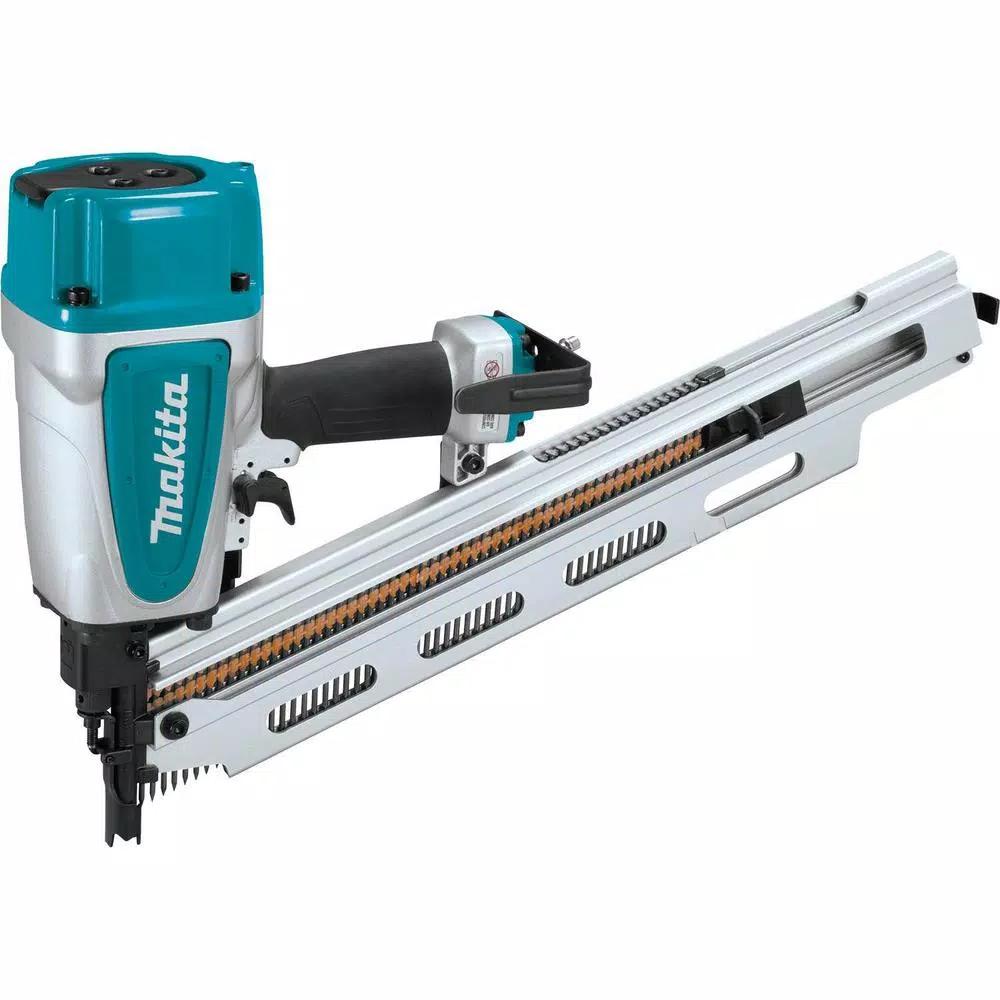 Makita 21° Pneumatic Full Round Head Framing Nailer, 3-1/2 in. Capacity