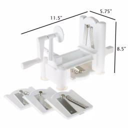 Classic Cuisine 5-Blade Manual Vegetable Spiralizer Rotary Slicer thumbnail 2