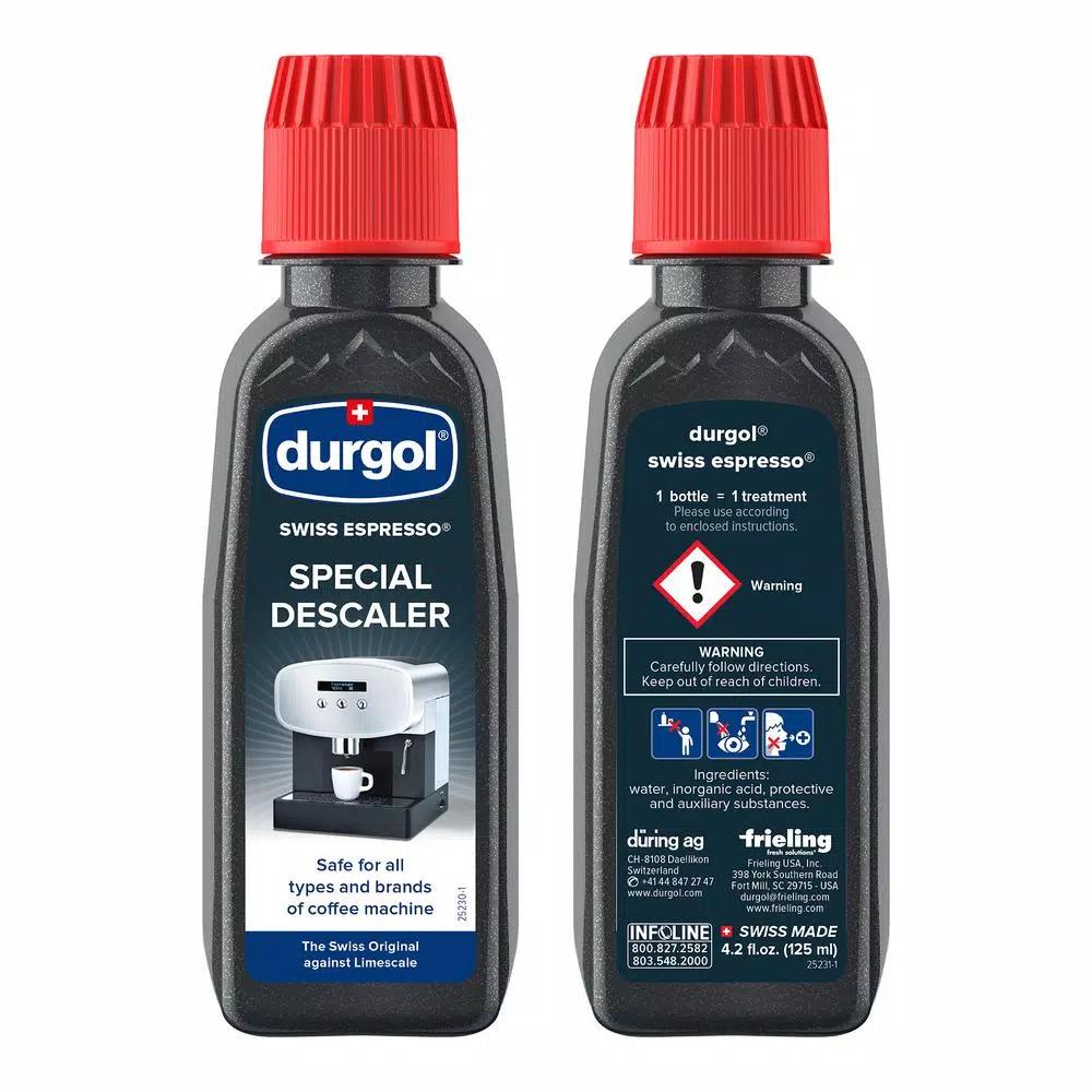Durgol Espresso Machine Descaler and Decalcifier Solution, 4-Pack