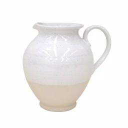 CASAFINA Fattoria 182 fl. oz. White Ceramic Stoneware Pitcher thumbnail 1