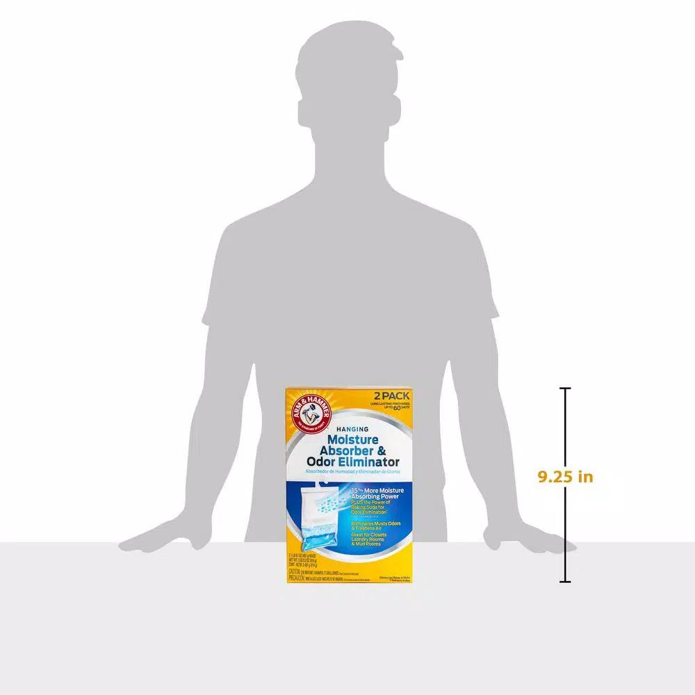 Arm & Hammer Hanging Moisture Absorber and Odor Eliminator, 16 oz. (2-Pack)