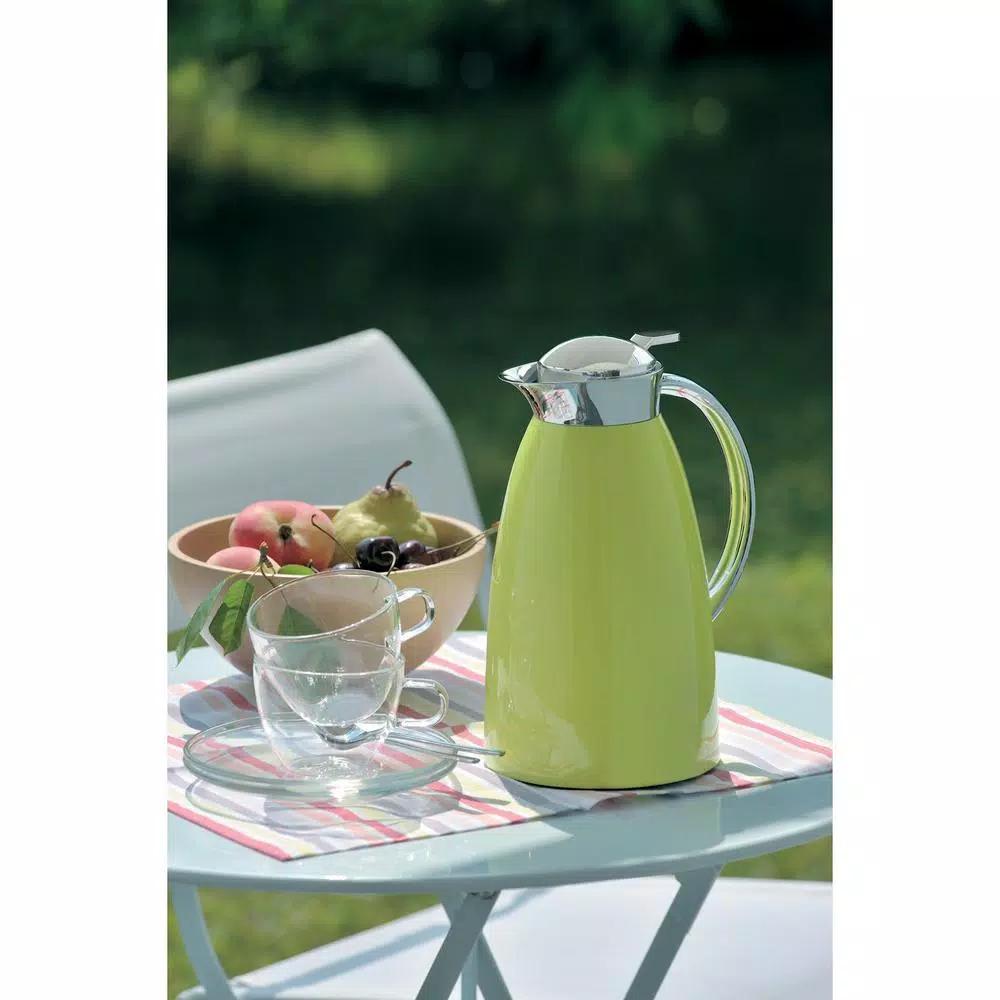 Alfi Gusto Glass Vacuum Carafe, 1.06 Qt. Apple Green Insulated Server