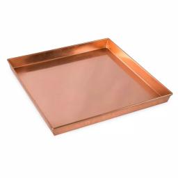 Achla Designs 10.75 in. Square Copper Plated Stainless Steel Decorative Serving Tray thumbnail 5