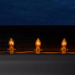 Wintergreen Lighting FlexFilament C9 LED Shatterproof Orange Vintage Edison Replacement Bulbs (5-Pack) thumbnail 4