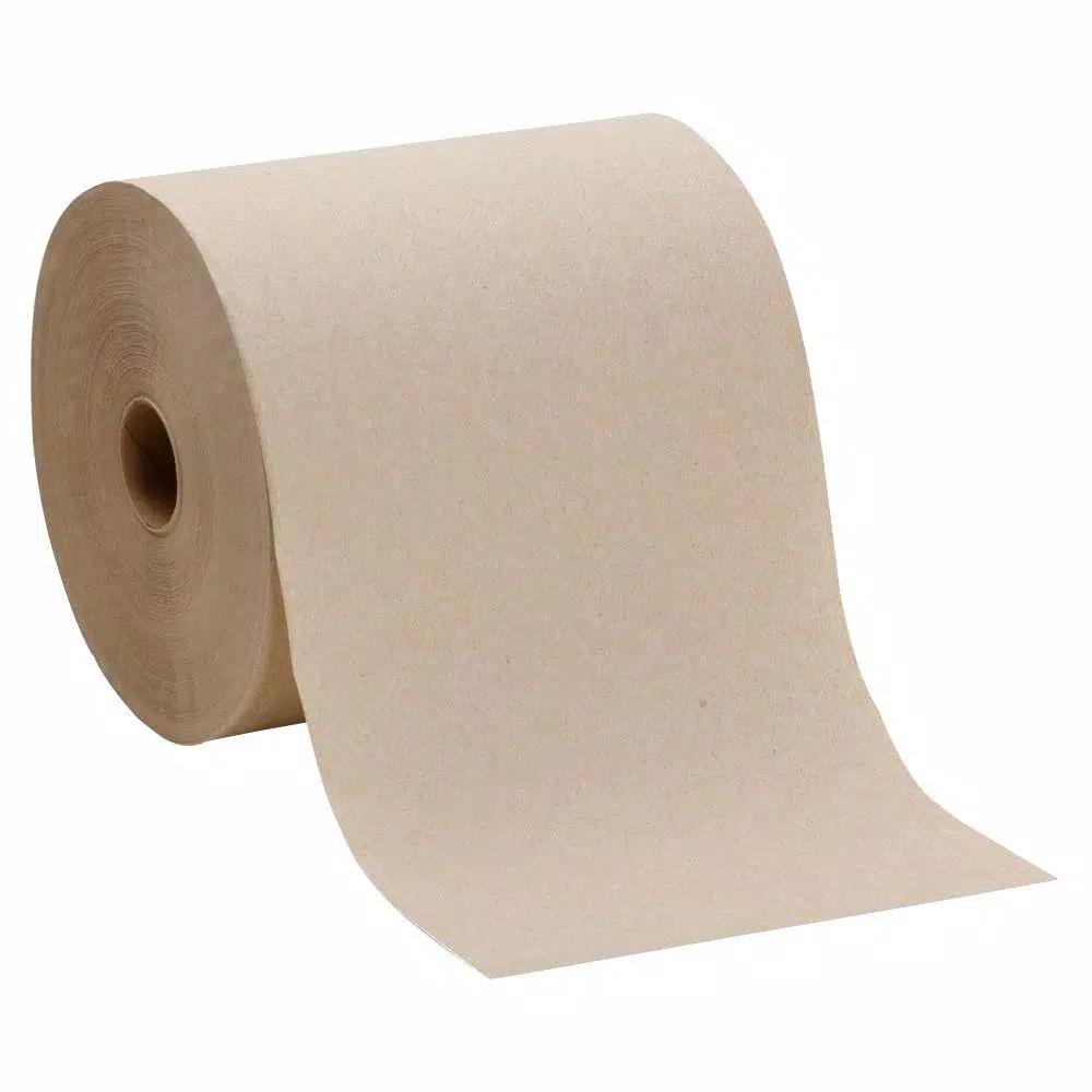 Georgia-Pacific Envision Brown High Capacity 1-Ply Roll Paper Towels, 800 ft. Rolls, 6 Rolls per Carton