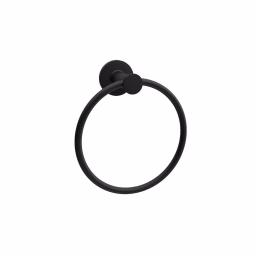 Glacier Bay Lucien Matte Black Towel Ring thumbnail 1