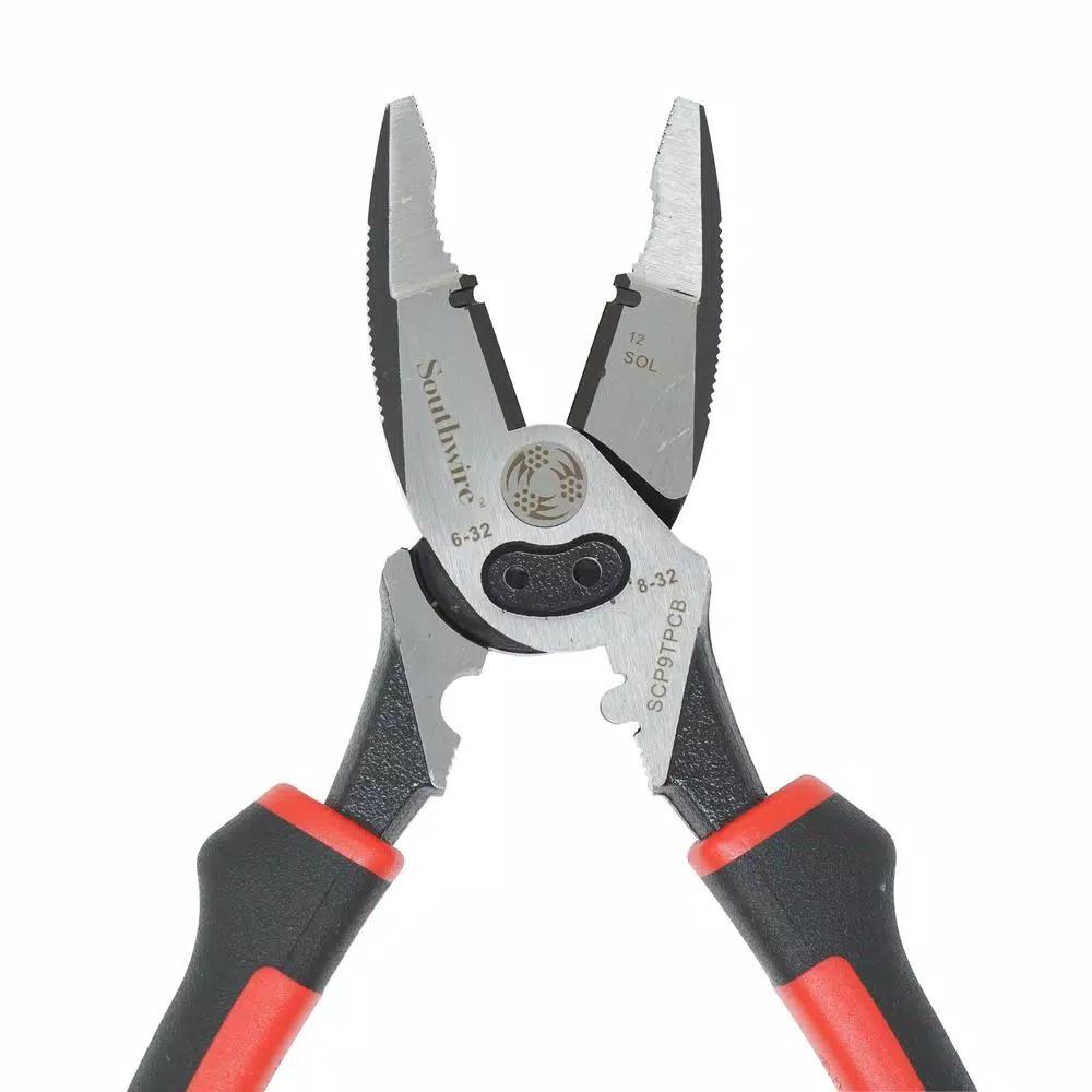 Southwire SCP9TPCB 9 in. Side-Cutting Combination Pliers Multi-Tool