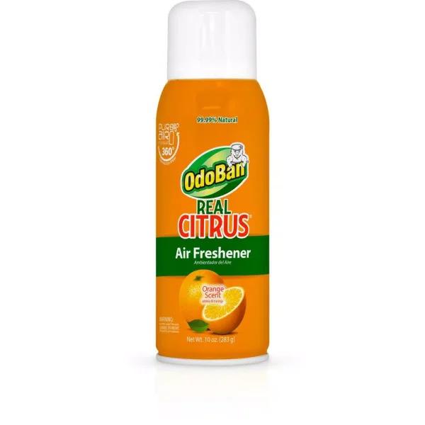 OdoBan Real Citrus Air Freshener Spray, Invigorating Orange, 10 oz.