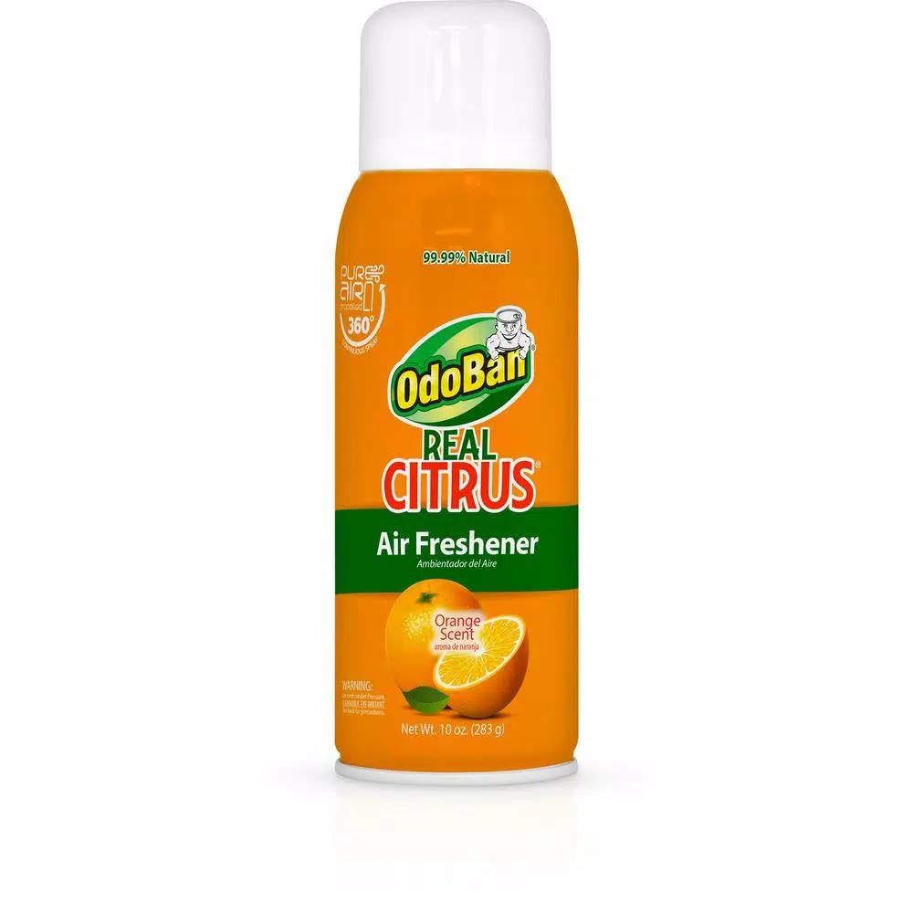 OdoBan Real Citrus Air Freshener Spray, Invigorating Orange, 10 oz.