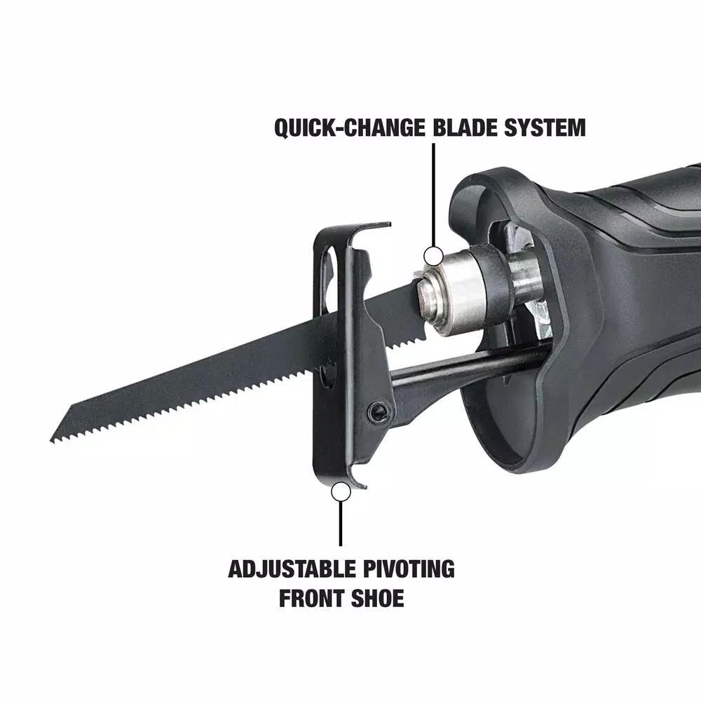 Genesis GRS750 7.5 Amp Variable Speed Reciprocating Saw with Quick-Change System