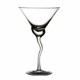 Abigails Martini 13 oz. Glass with Wavy Stem, Set of 4 thumbnail 2