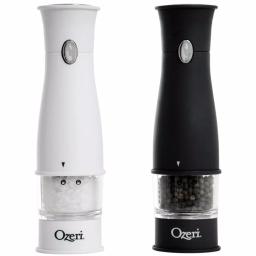 Ozeri Artesio Electric Salt and Pepper Grinder Set, BPA-Free Ceramic Burr Mills with Built-in Light thumbnail 1