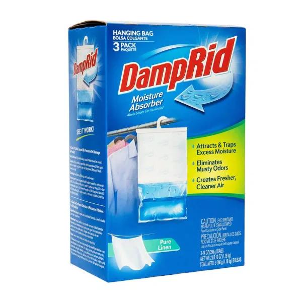 DampRid Pure Linen Hanging Moisture Absorber, 14 oz. (3-Pack)