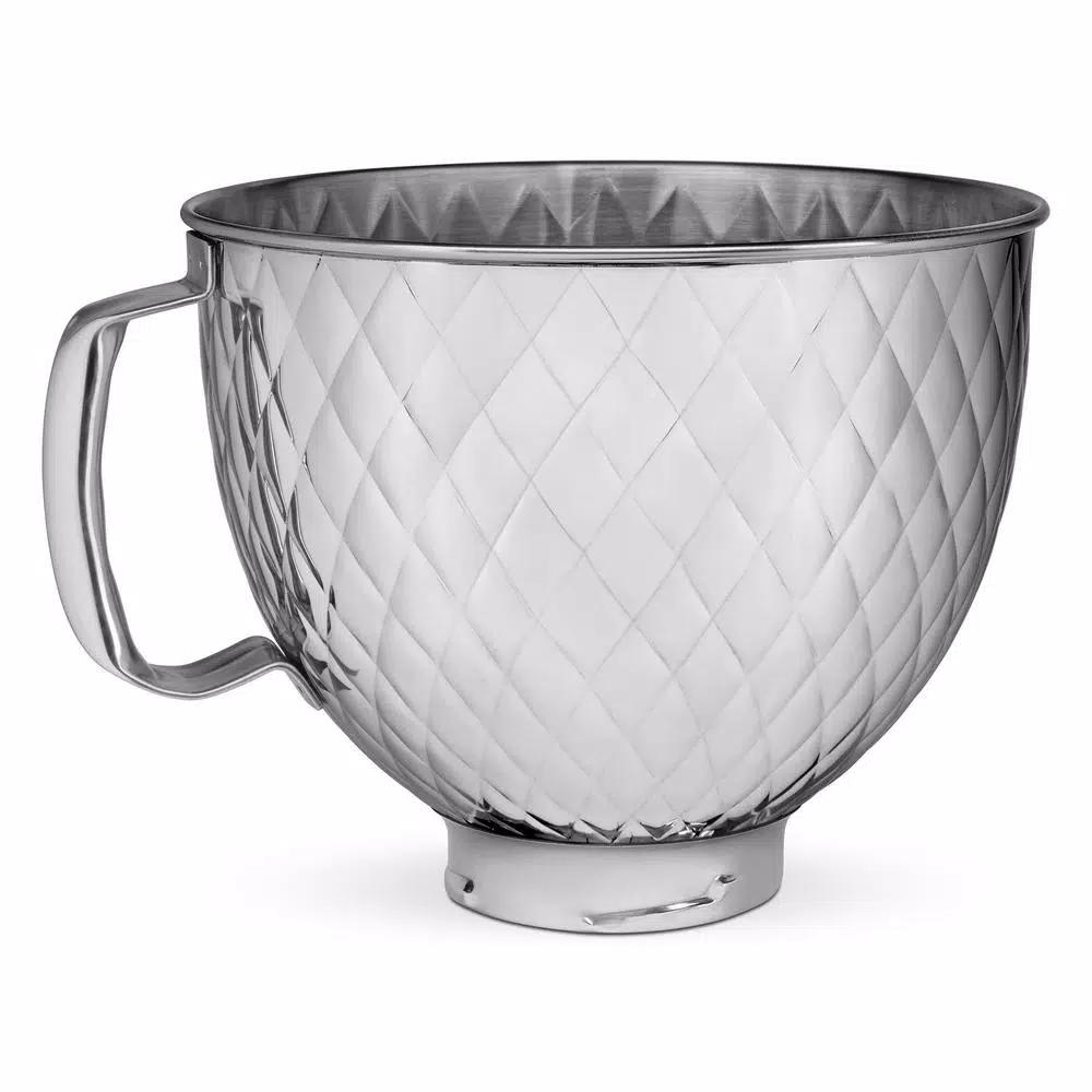 KitchenAid 5 Qt. Quilted Stainless Steel Mixing Bowl for Tilt-Head Stand Mixers