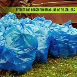 Aluf Plastics 55 Gallon Blue Recycling Bags, 1.2 Mil, 100 Count thumbnail 3