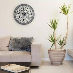 La Crosse Technology 20-Inch Alice Quartz Analog Wall Clock with Metal Antique Gray Frame thumbnail 5