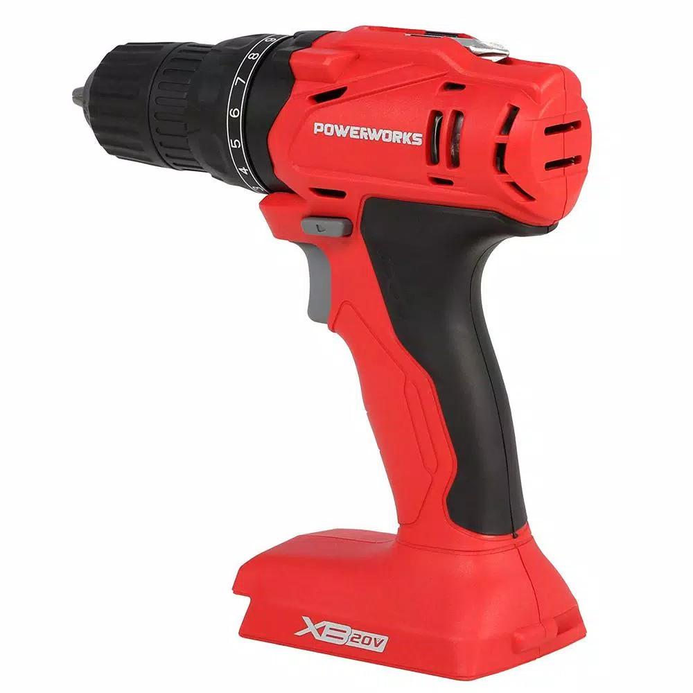 POWERWORKS 20V Cordless Brushless Drill/Driver with 3/8 in. Keyless Chuck, Tool Only DDG303